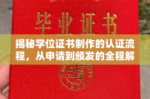 台前揭秘学位证书制作的认证流程，从申请到颁发的全程解析